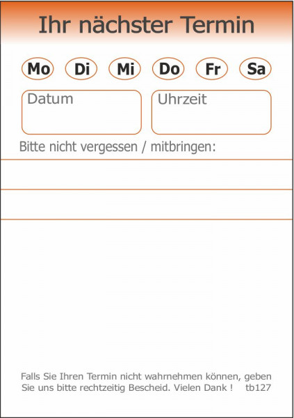 Terminblock tb127