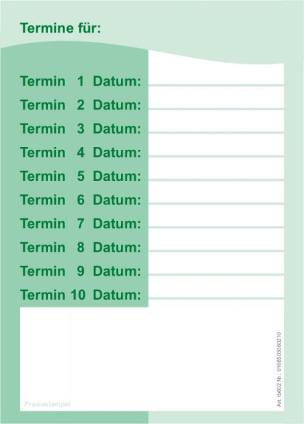 Terminblock tb602 gruen