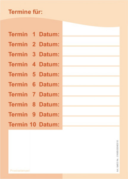 Terminblock tb603 orange