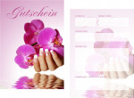 Gutscheinkarte Geschenkgutschein Nails, Orchidee Hand, GP103