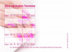 Terminblöcke pink nails, Nagelstudio Terminblock tb211