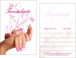 Terminkarten 'exclusiv Nailart' für nagelstudio und Naildesigner, tk113
